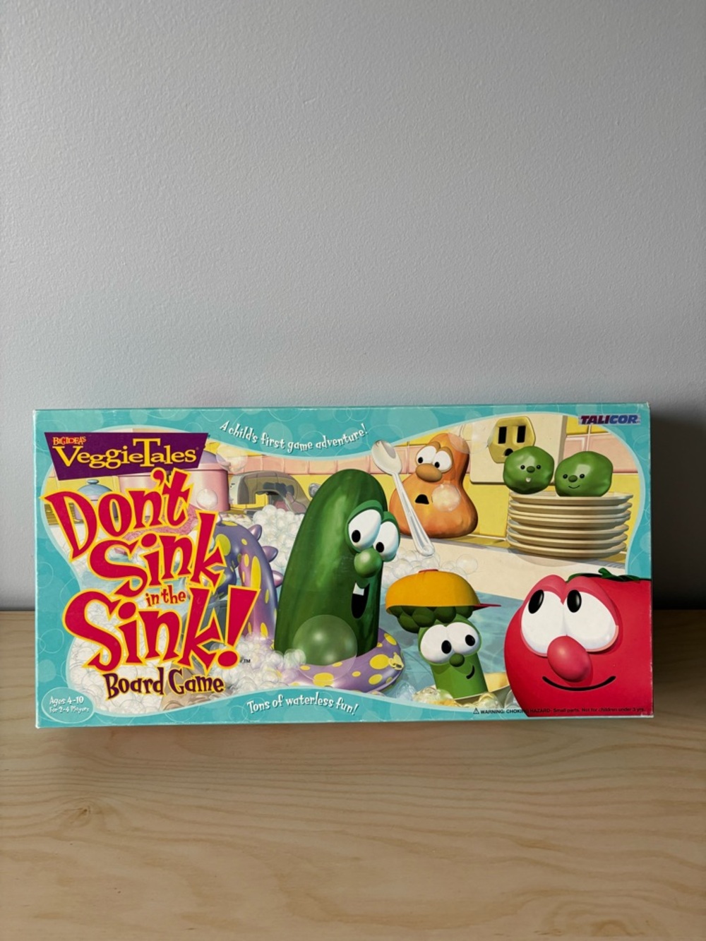 VeggieTales Don't Sink in the Sink! Board Game - Complete - 1999